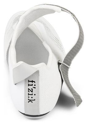 Chaussures de Triathlon Fizik Hydra Aeroweave Carbon Blanc/Argent