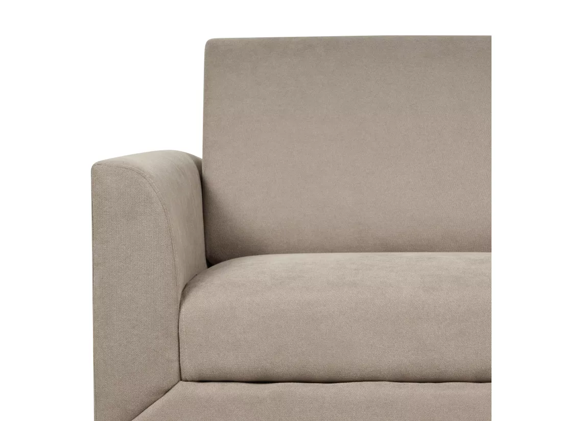 Canapé 2 places en tissu taupe FENES