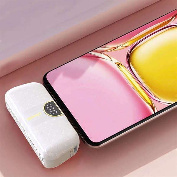 Powerbank 5000mAh med lightning-stik