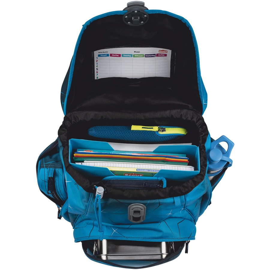 Scout Alpha Exklusiv Safety Light - Schulranzen Set 5tlg. Polar Blue