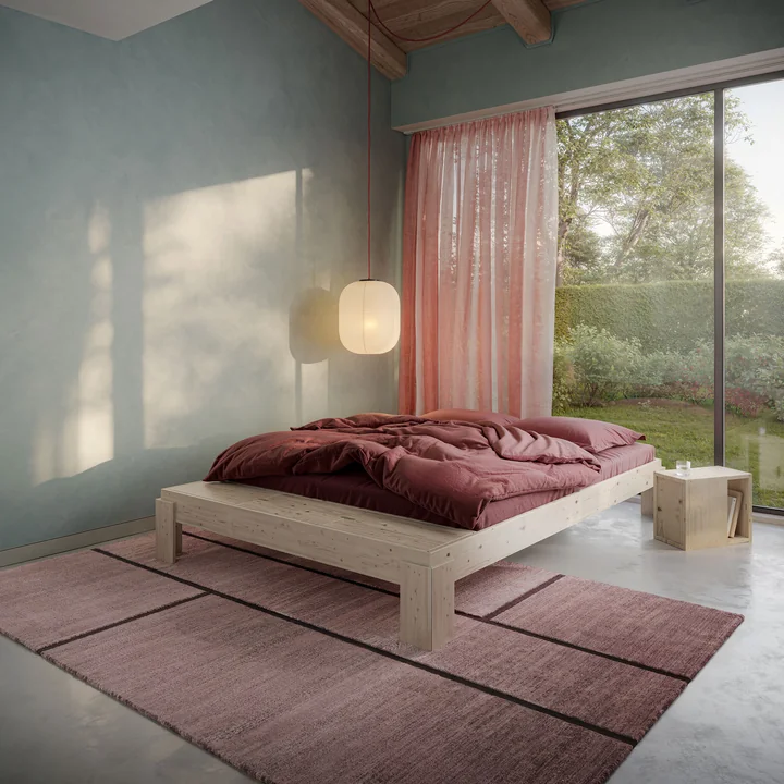 Karup Design - Layers Bett mit Bank 180 x 200 cm, Kiefer natur