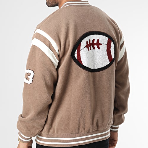 Veste Teddy Marron Clair