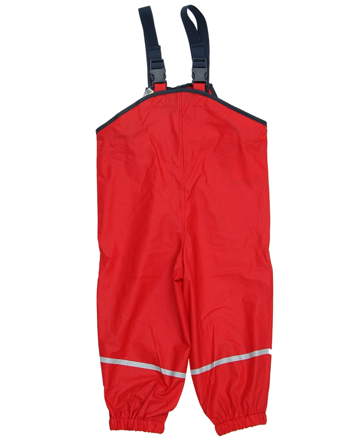 Regen-Latzhose BASIC in rot (Größe: 128)