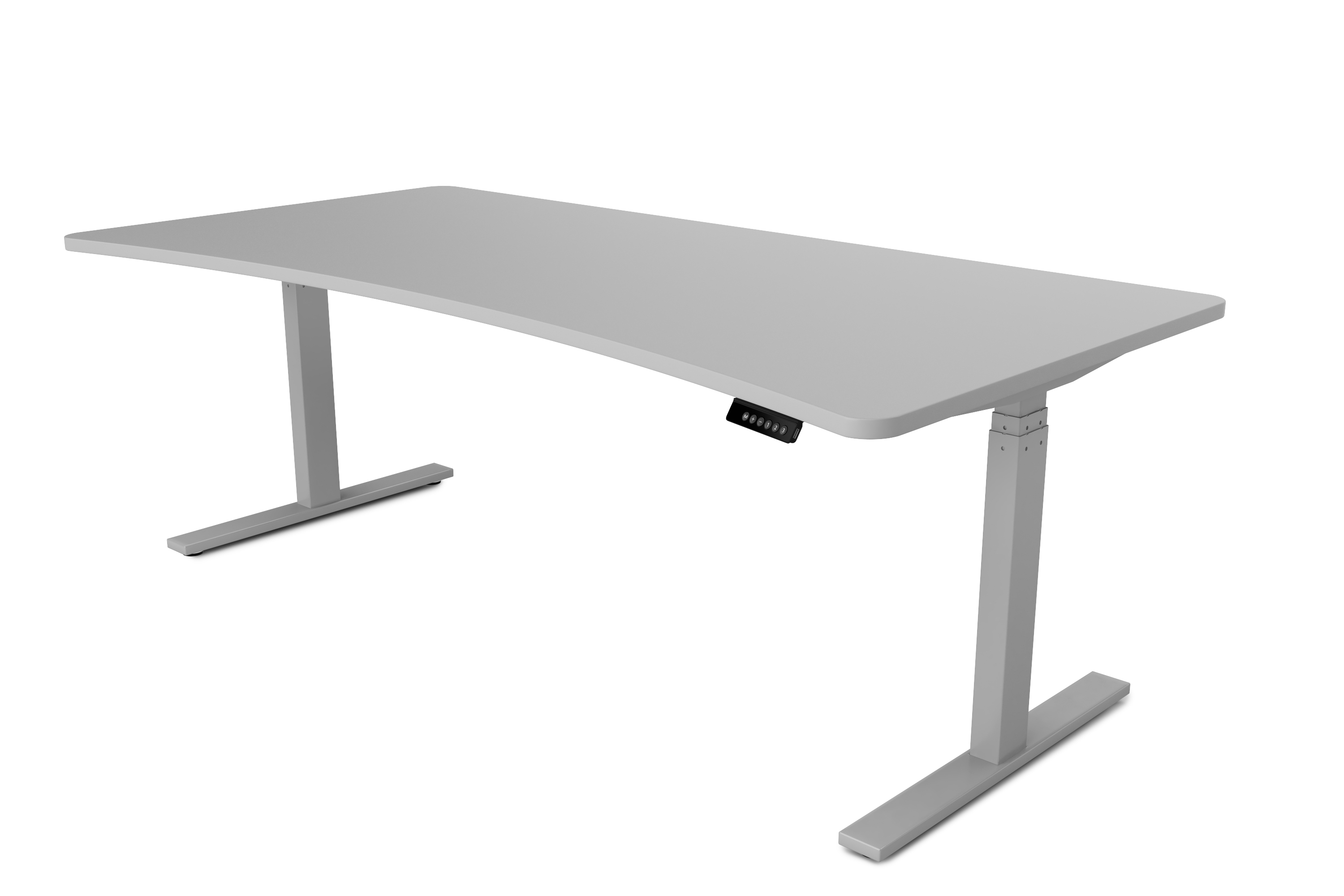 Stehpult elektrisch PREMIUM grau 200 x 92 cm