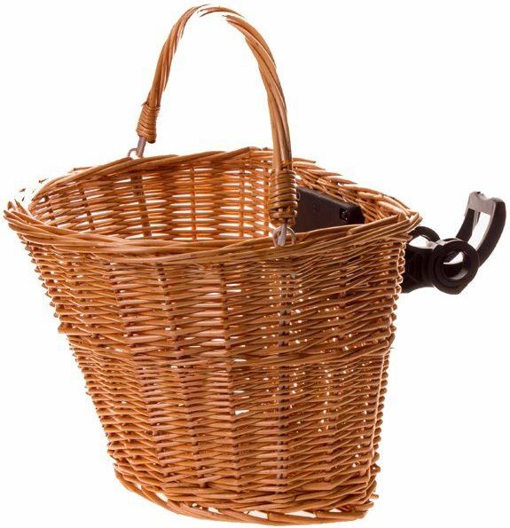 Rieten Voormand - 35 x 25 x 22 cm - Fietsaccessoire - Maximaal 4 kg