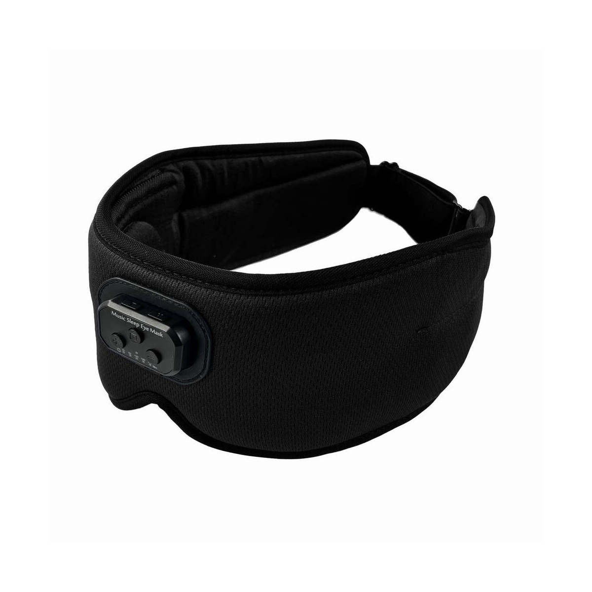 3D-søvnmaske Bluetooth-sovehodetelefoner Sort