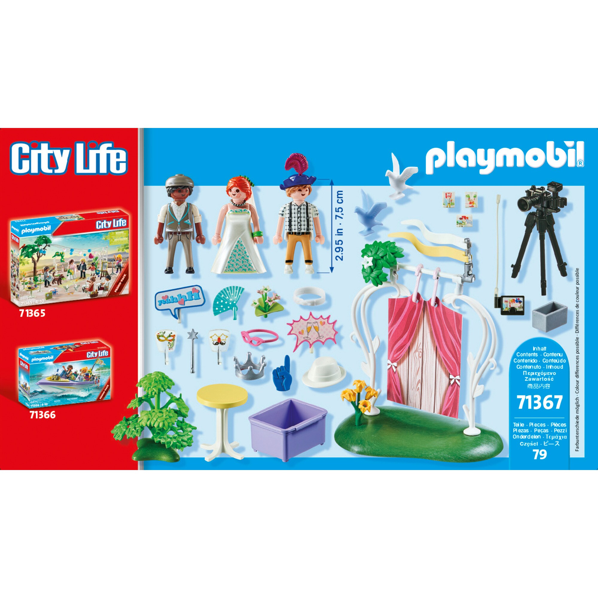 PLAYMOBIL Konstruktionsspielzeug City Life Hochzeits Fotobox