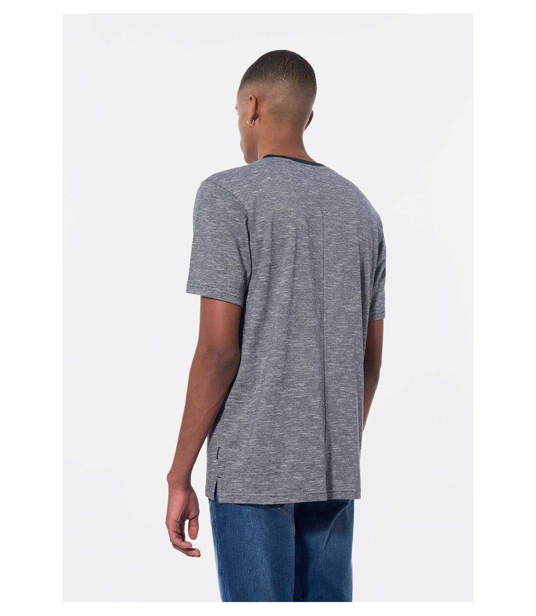 Tee shirt chiné coton bio  -  Kaporal - Homme
