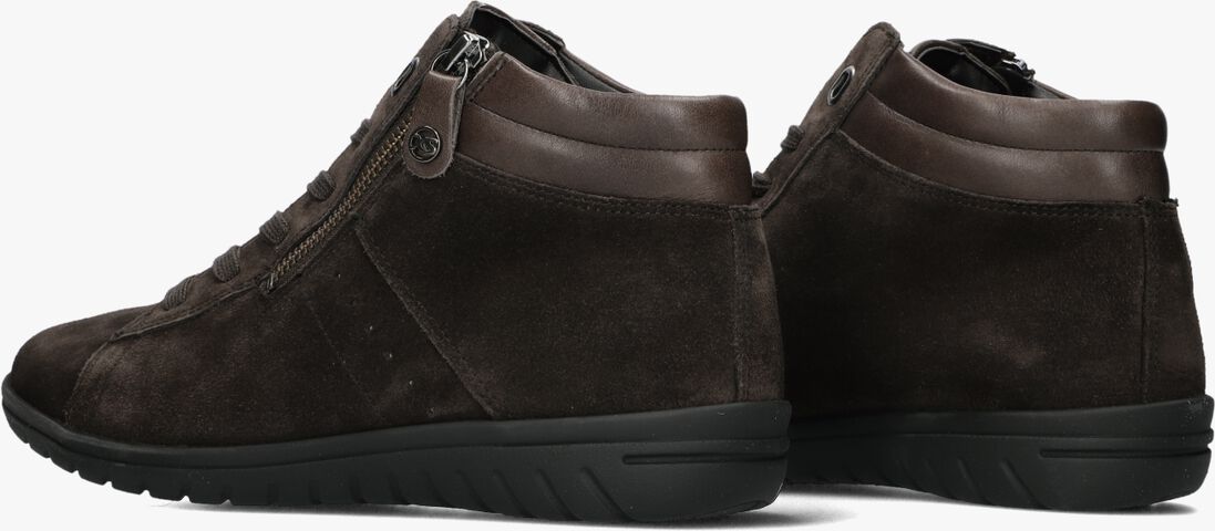 bruine hartjes hoge sneakers 172.0836 casual boot