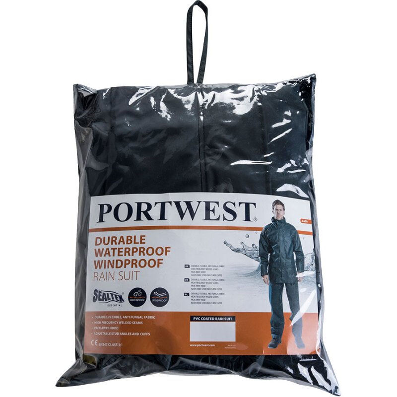 Portwest L450 Ensemble de pluie Sealtex Essential (ensemble 2 pièces)