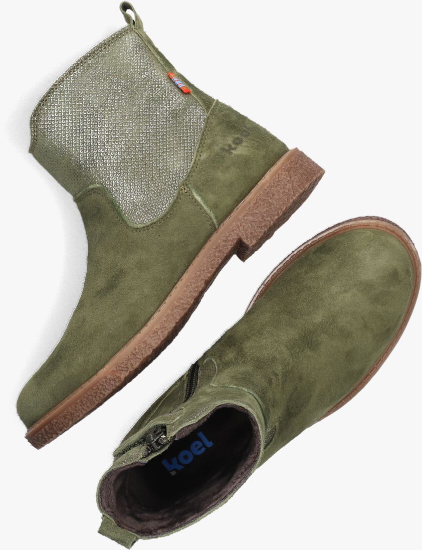 KOEL4KIDS groene koel4kids enkellaarsjes 11m003