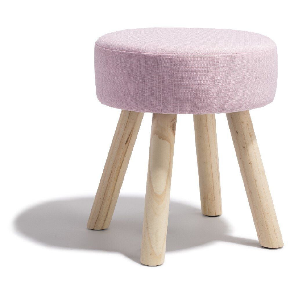 Tabouret pouf Joseph rose