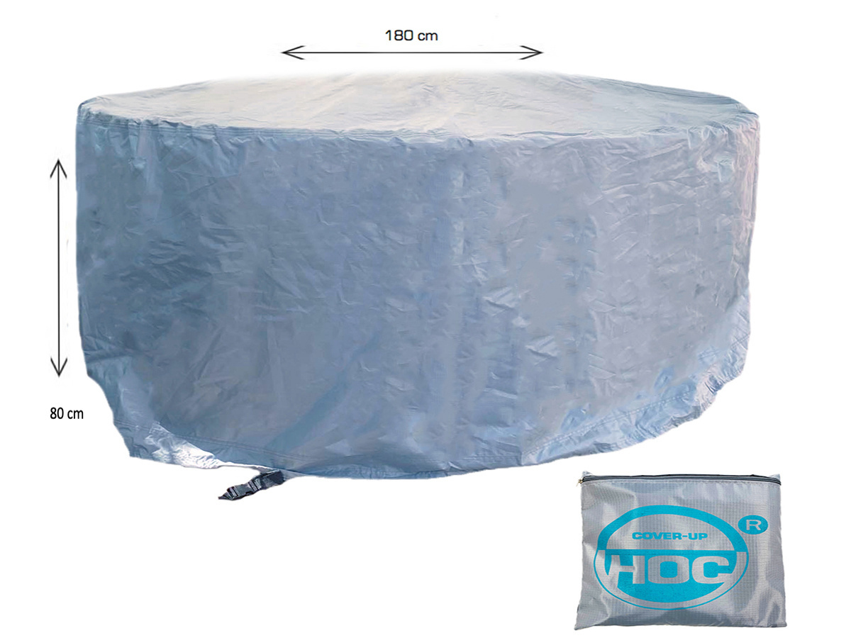 CUHOC Diamond 180 x 80 cm tuinmeubelhoes set rond