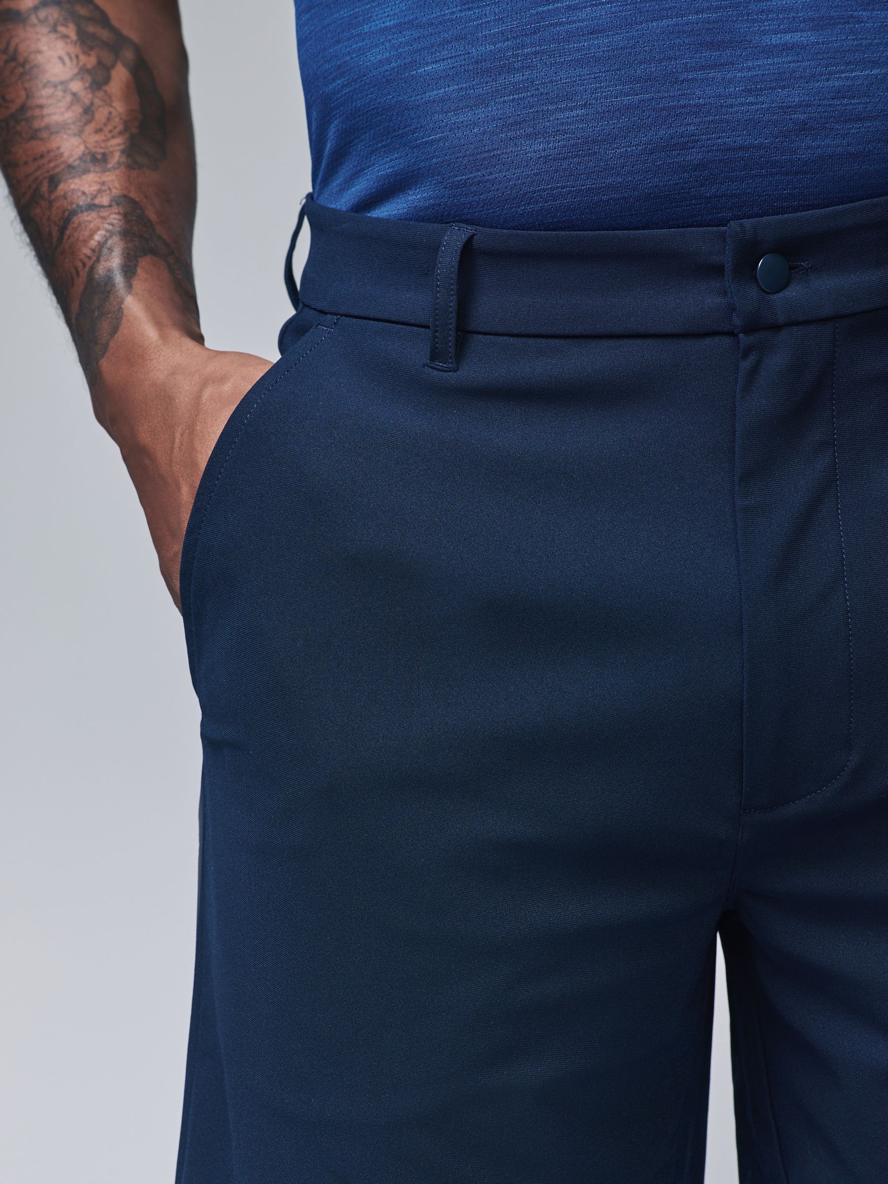 Donkerblauw - Active Golfshorts