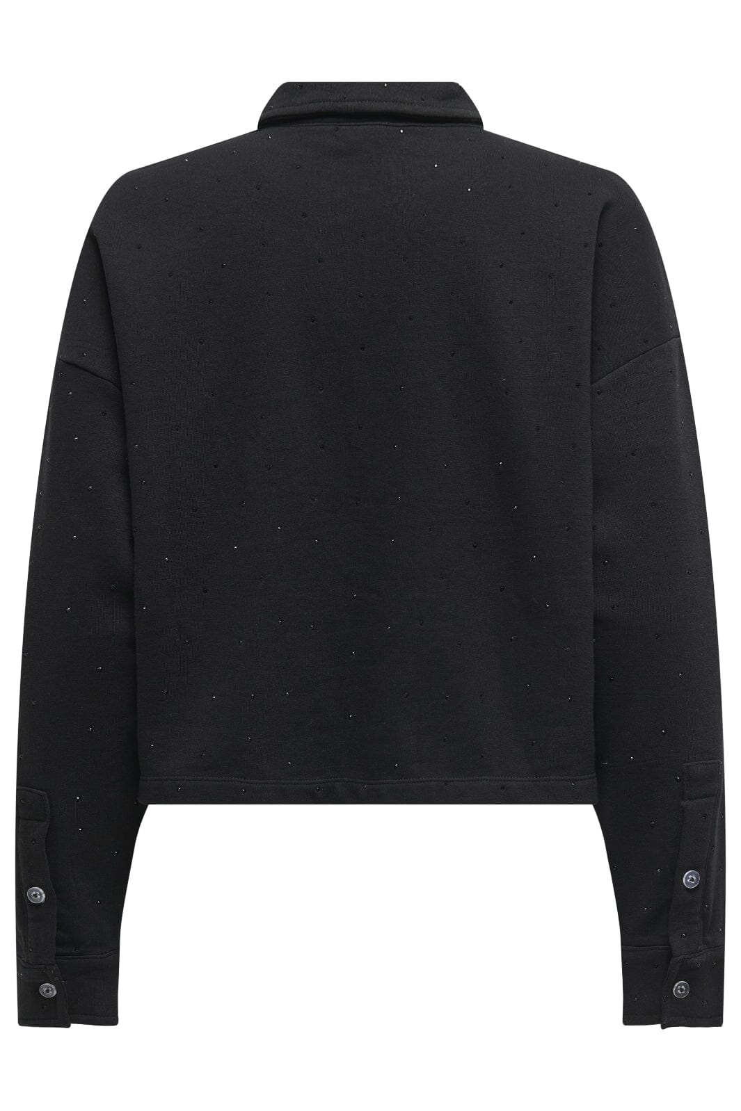 Only Onlzenna L/S Stone Polo Shirt Swt 15345894 4728637 black black rhinestones