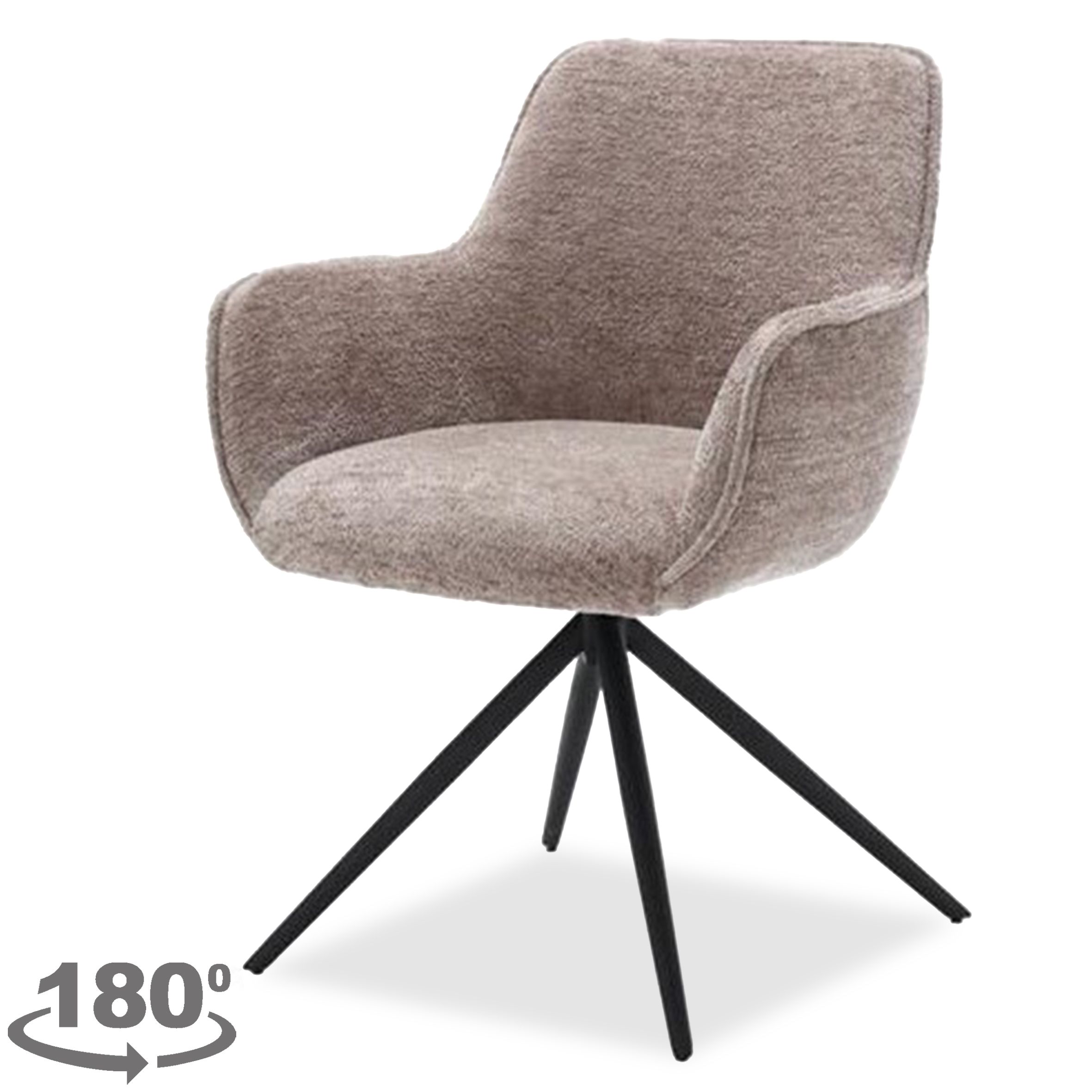 Eetstoel Taupe Simone B63 x D62 x H85 cm