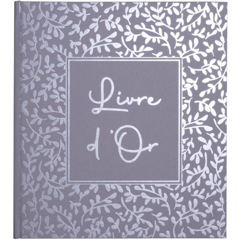 Livre d'or 140 pages tranche argent AutentiK