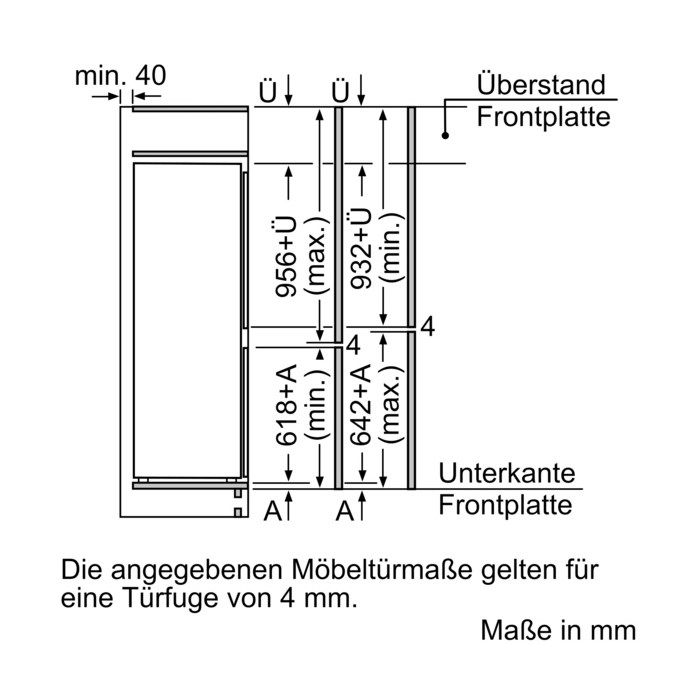 Siemens Einbau-Kühl-Gefrier-Kombination iQ500 KI77SADD0
