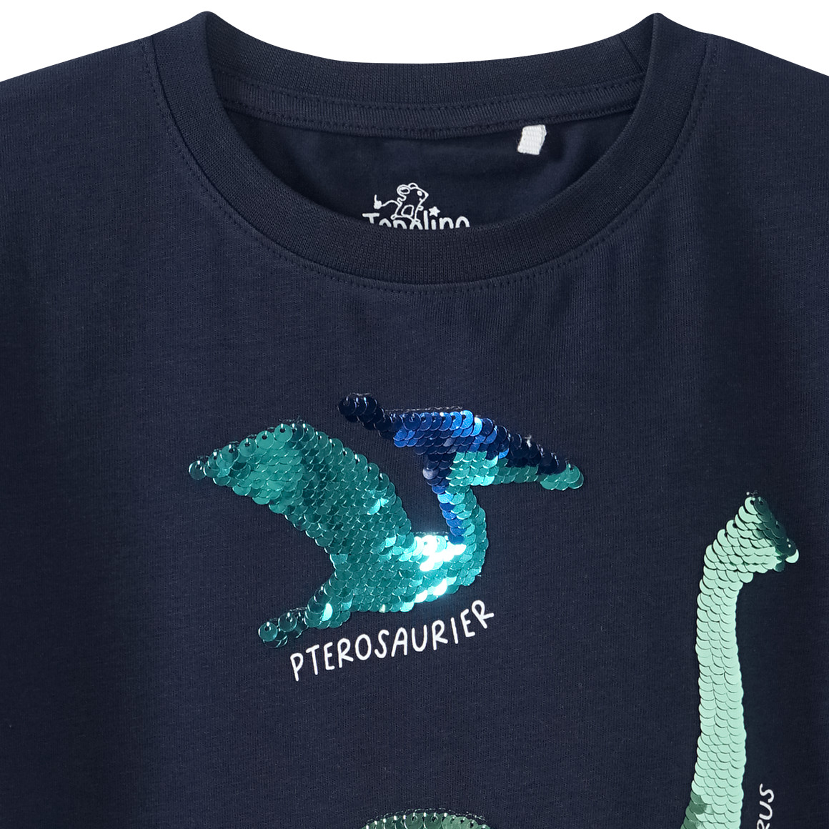 Topolino Jungen T-Shirt mit Wendepailletten dunkelblau