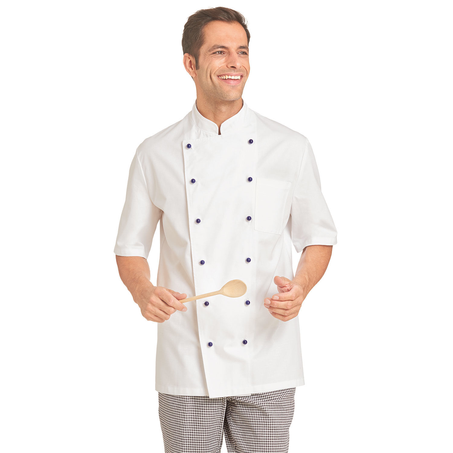 Kurzarm Kochbluse