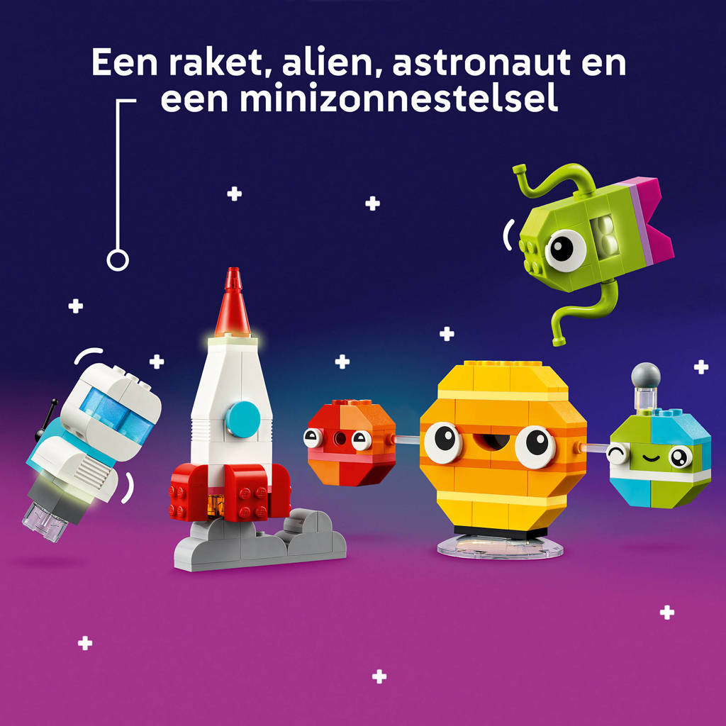 Kleurrijke set die uitnodigt tot creativiteitCreatieve planeten Creatief Ruimte Speelgoed 11037