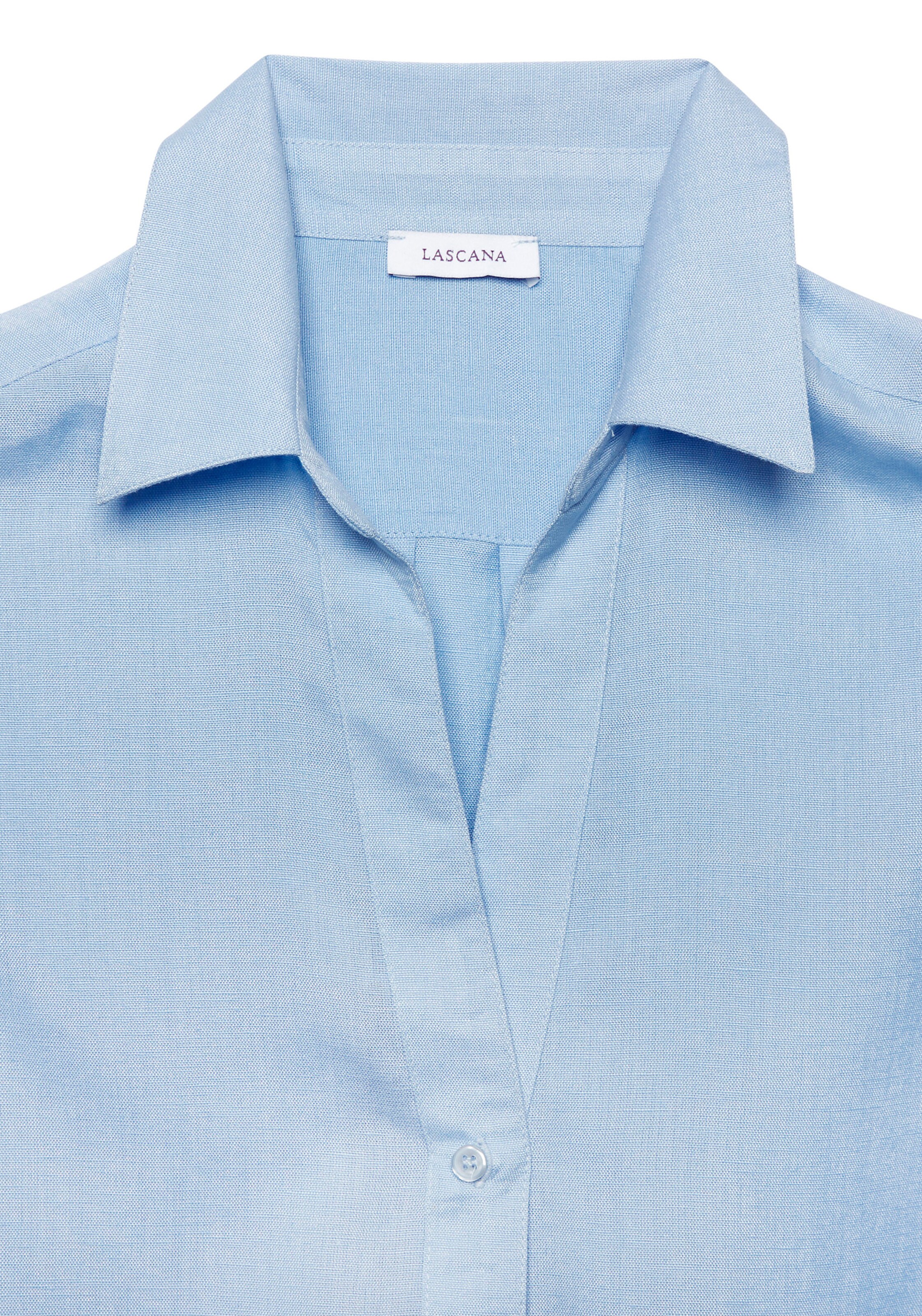 LASCANA Hemdbluse in blau