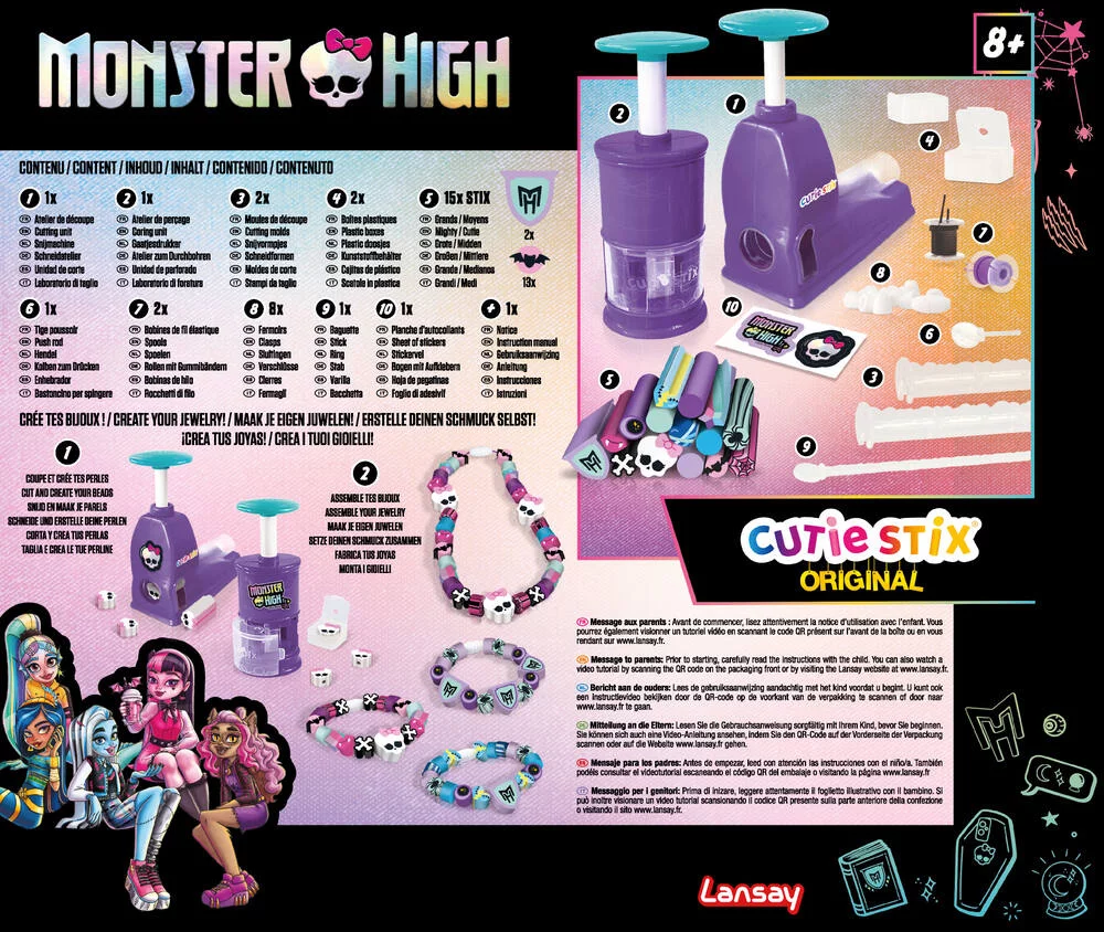 MONSTER HIGH - CUTIE STIX  SET DE CREATION