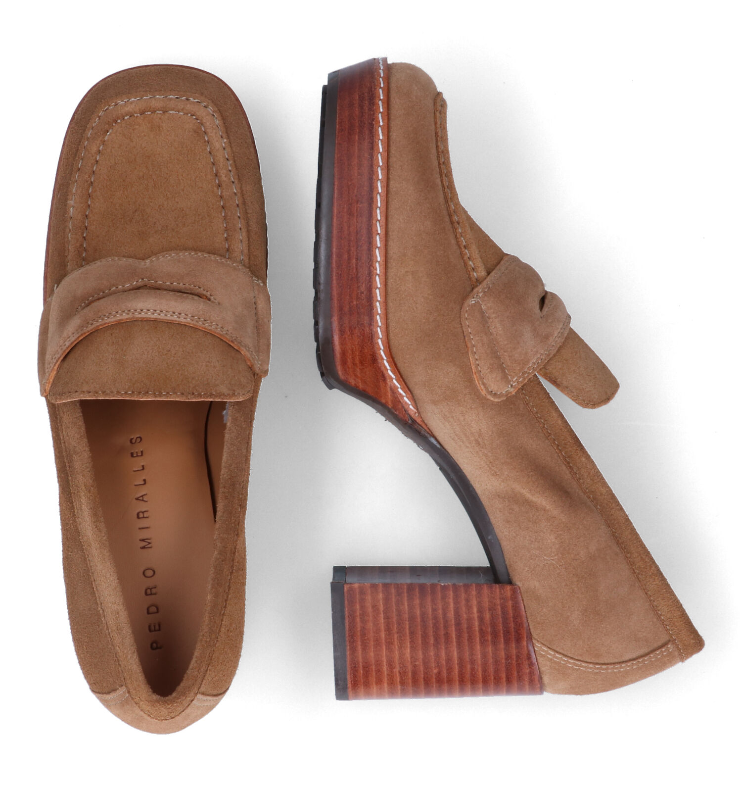 Enkelpumps cognac