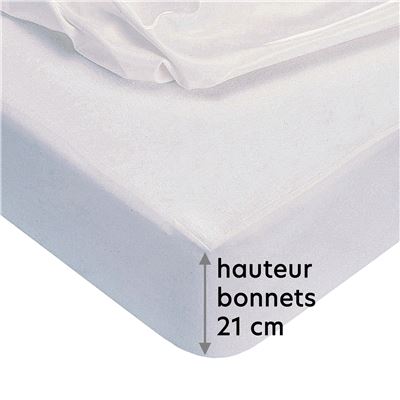 Housse alèse Coton Jersey - IMPERMÉABLE - RESPIRANT - ANTIBACTÉRIENS