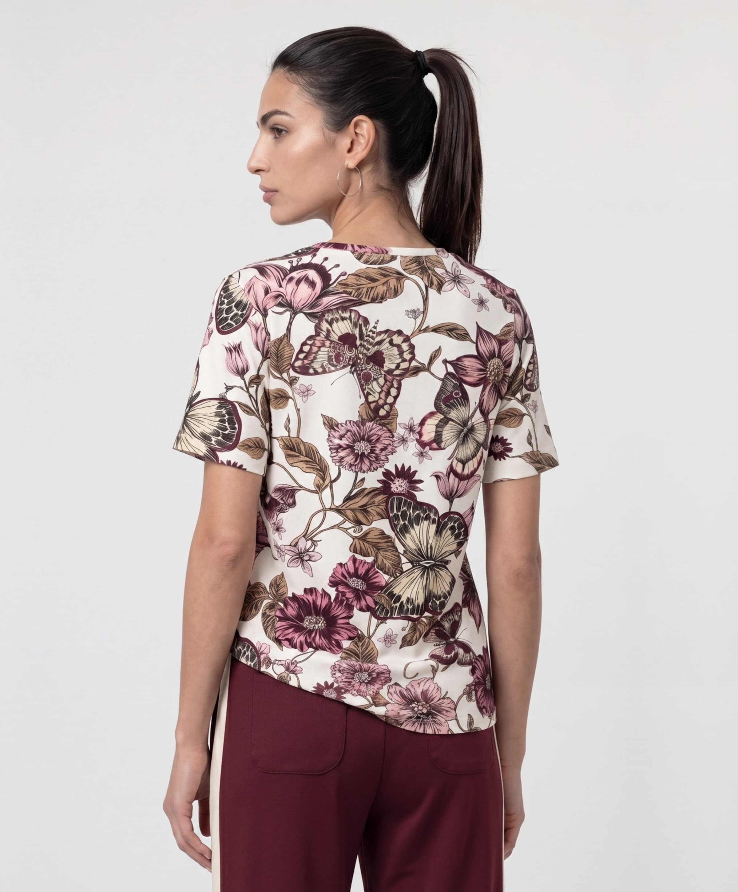 Monari Dames T-shirt ecru