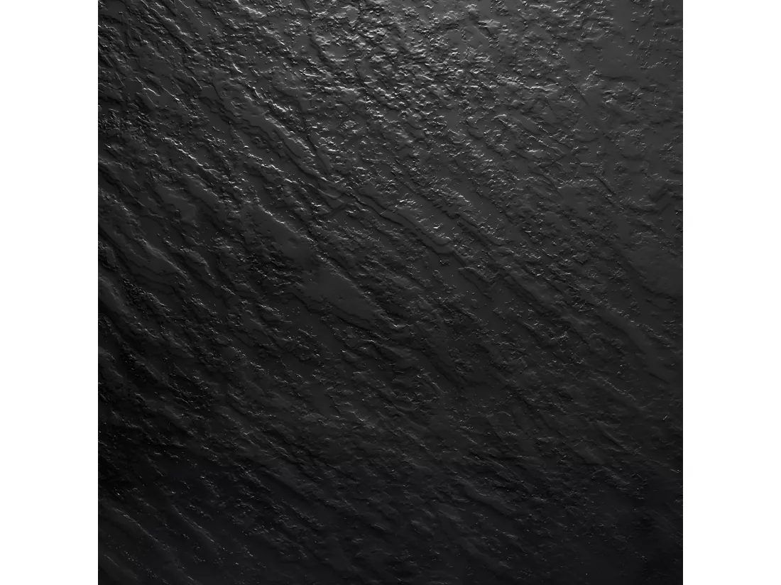 Receveur de douche 90 x 150 cm extra plat SALVI en SoliCast® surface ardoisée noir