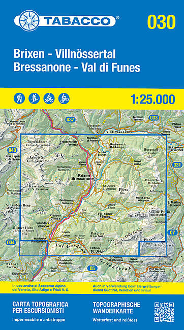 TABACCO - 30 BRIXEN BRESSANONE 1 25 000