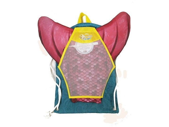 Meili Meerjungfrau-Flosse Rucksack Rucksack für den Meerjungfrau-Badeanzug mit Flosse