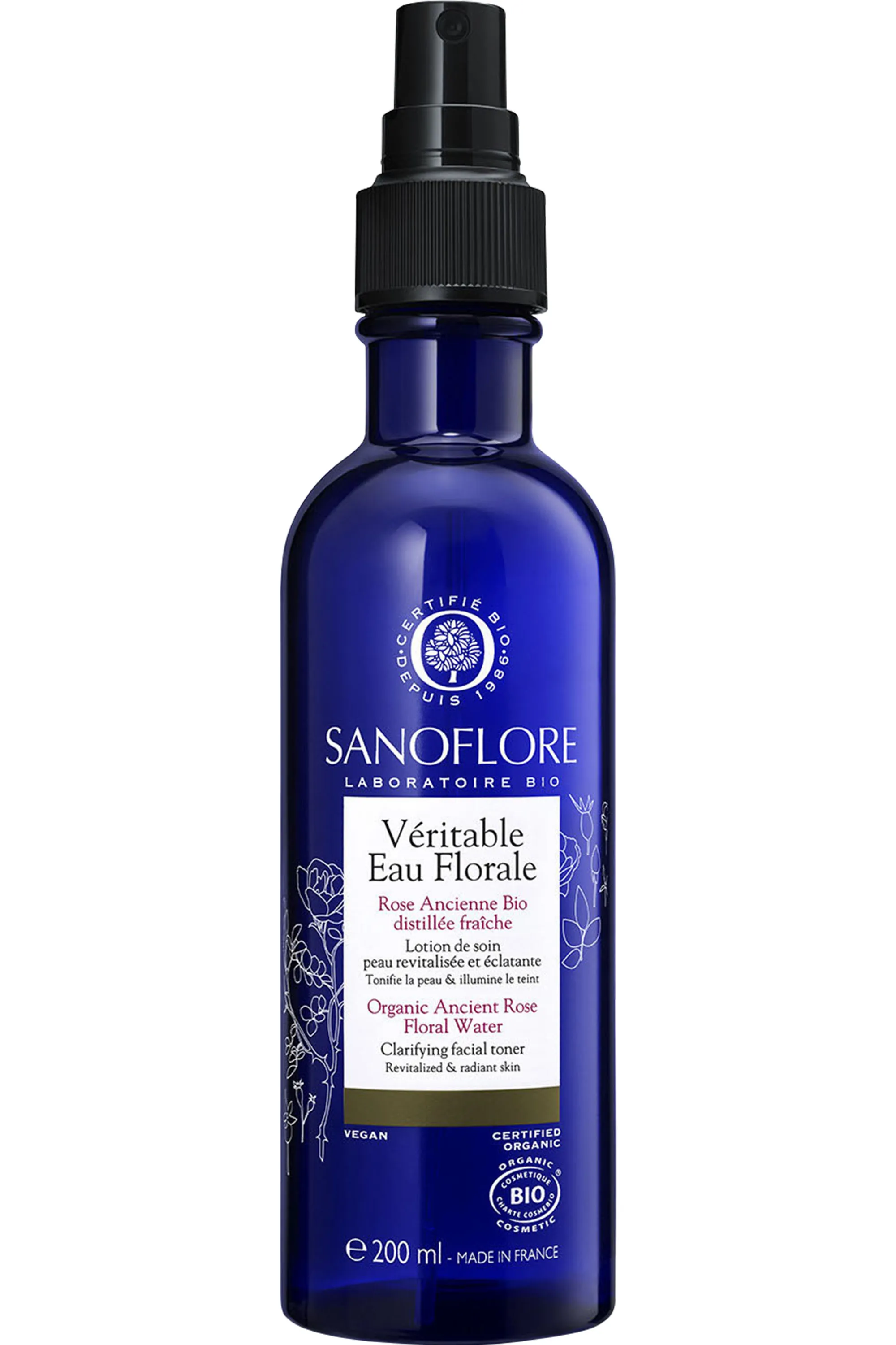 Sanoflore Brume éclat Véritable eau florale de Rose Ancienne-200 ml