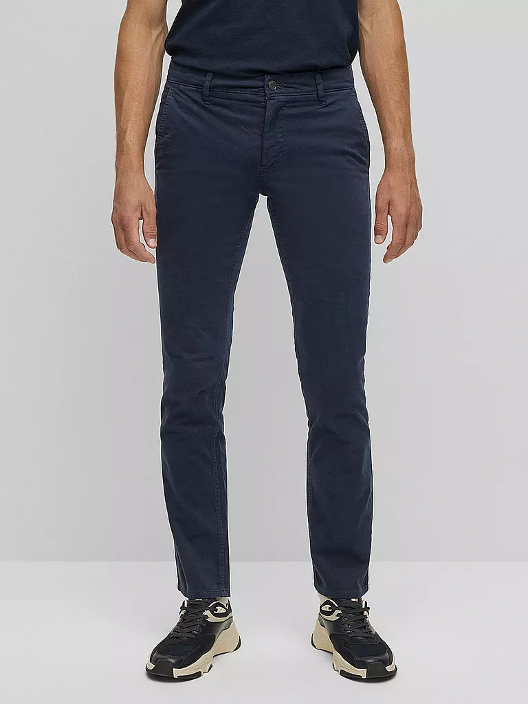 BOSS Chino Slim Fit SCHINO blau