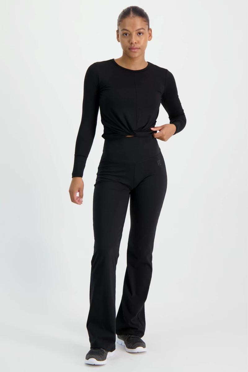 POWERZONE Yoga Crop Damen Longsleeve