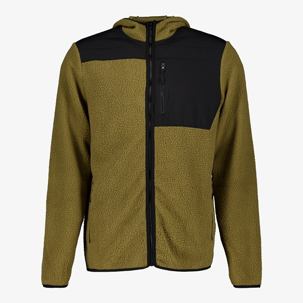 Mountain Peak heren outdoor fleece vest groen