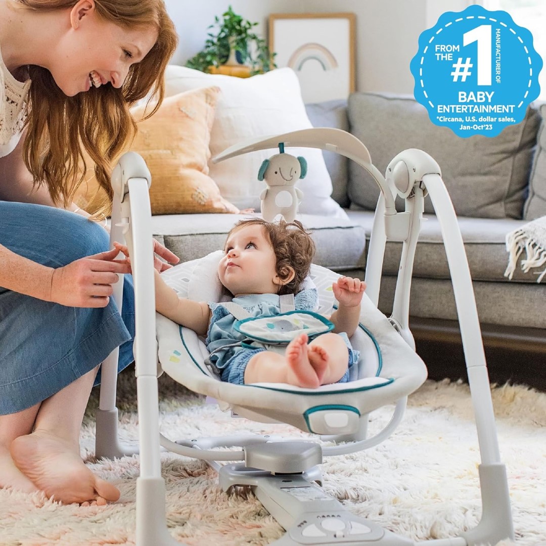 Ingenuity Nash 2-in-1 zusammenklappbare Babywippe