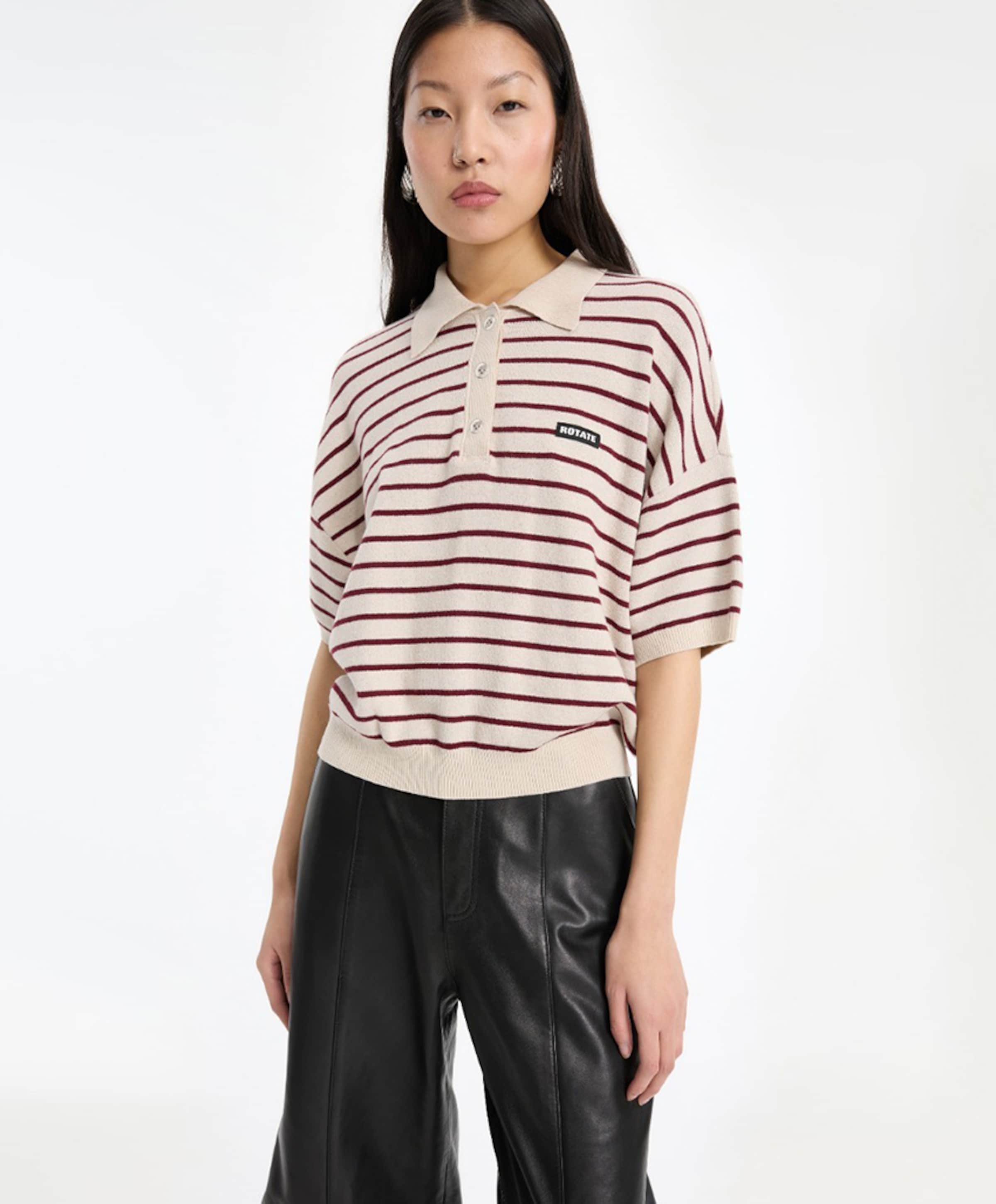 ROTATE Dames polo beige