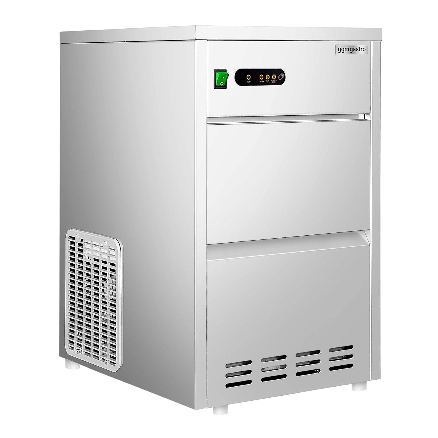 GGM Gastro Eiswürfelbereiter 28 kg/24h Luftgekühlt Edelstahl EWBH356-N