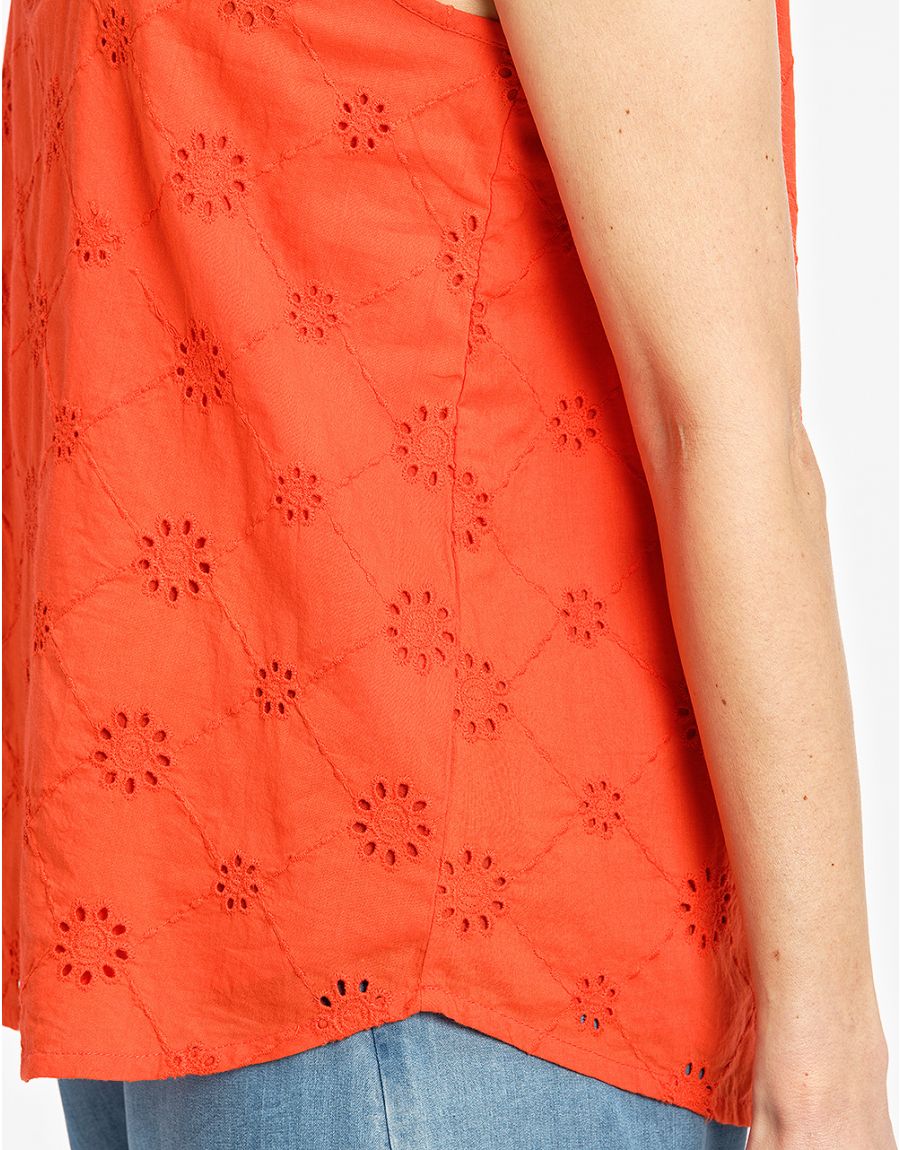Top broderie anglaise