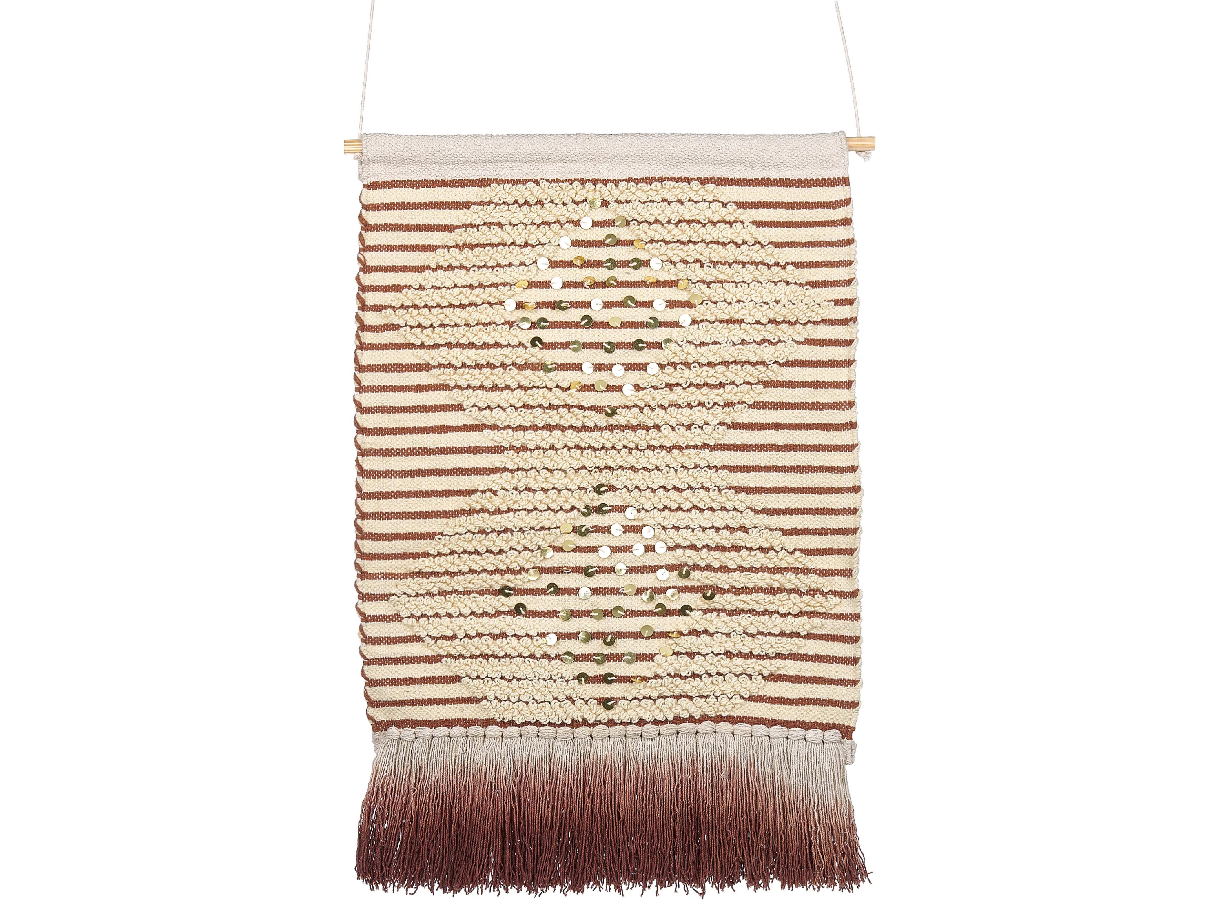 Stoffen wanddecoratie SABO Katoen 75 cm Beige