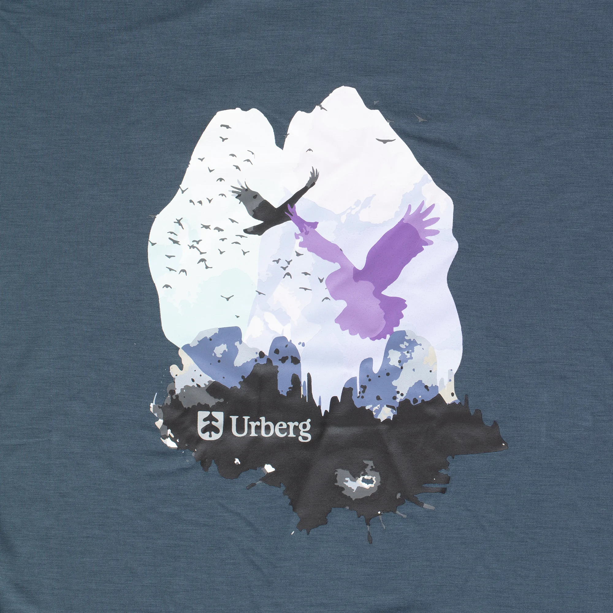 Urberg Women's Printed Tree Tee Midnight Navy
