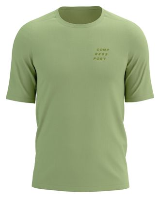 T-shirt manches courtes Compressport Podium Vert Homme