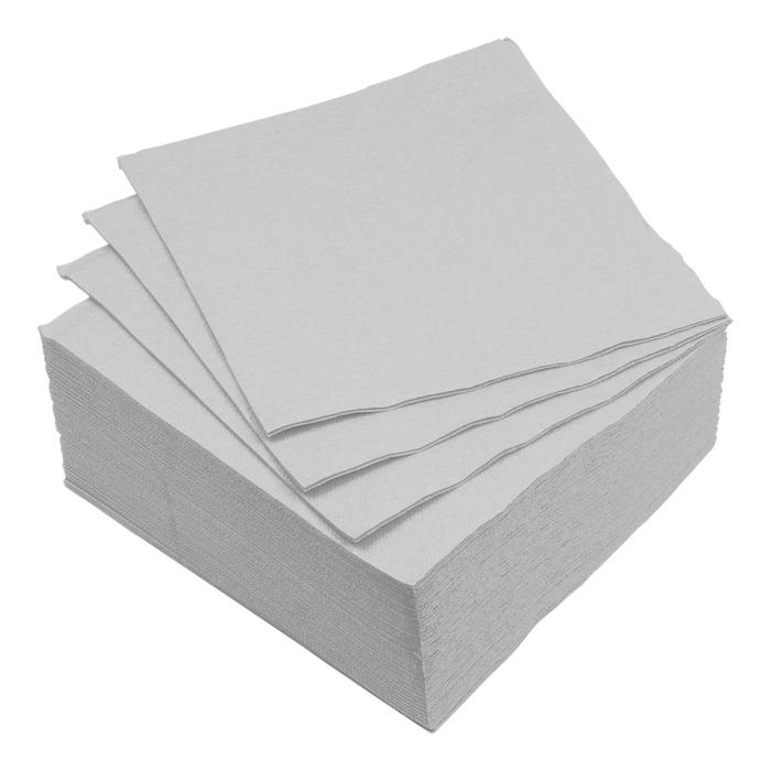 SET 40 SERVIETTES MICRO GRIS 38X38CM