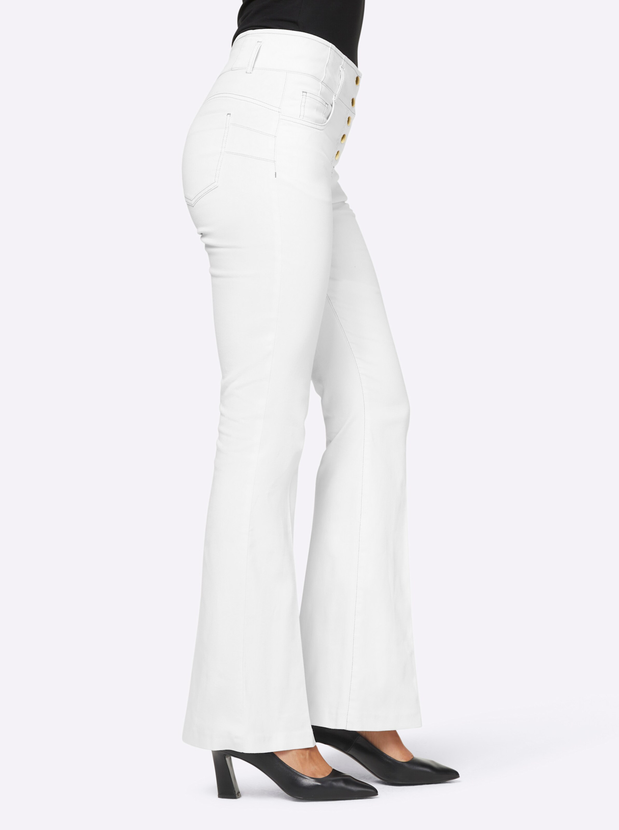 heine Bootcut-Jeans in weiß