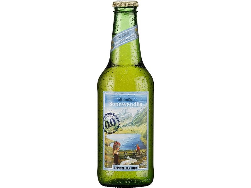 Appenzeller Bier Bier Sonnwendlig alkoholfrei 6 x 0.33 l Vollmundiges Bier ohne Alkohol