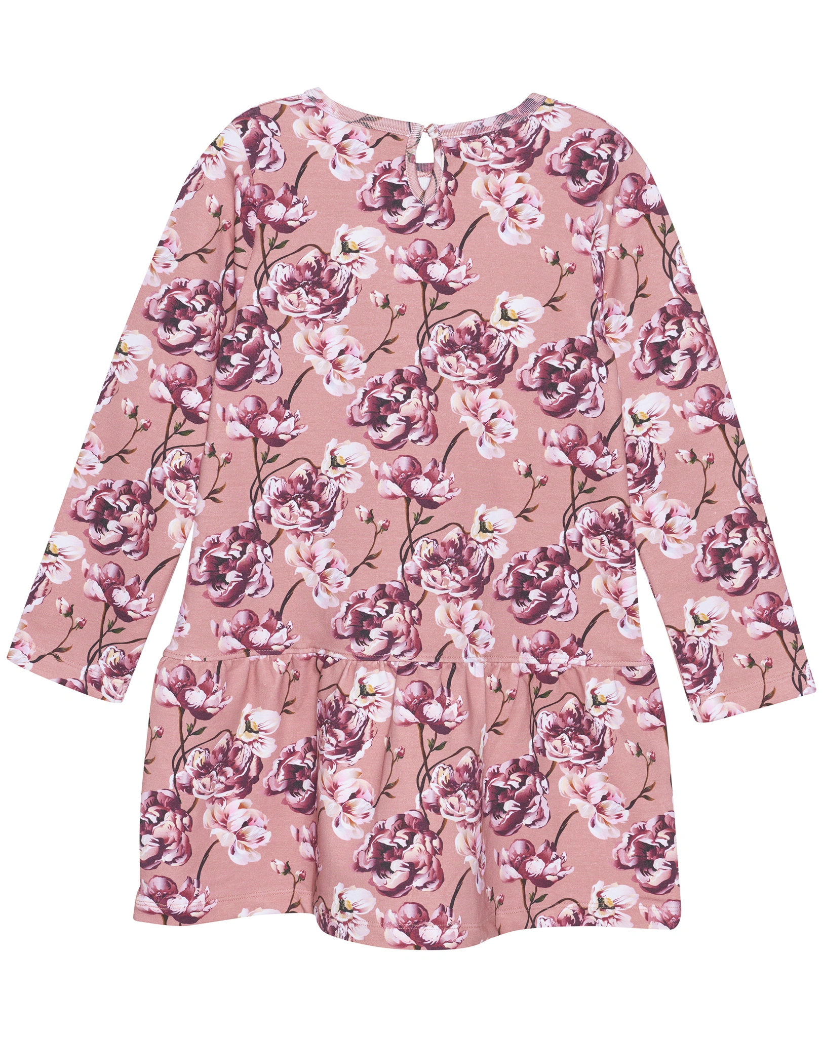 Sweatkleid FLOWERS in ash rose