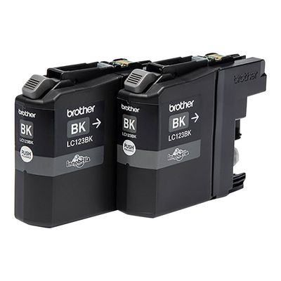 Brother LC123 - Pack de 2 - noir - cartouche d'encre originale