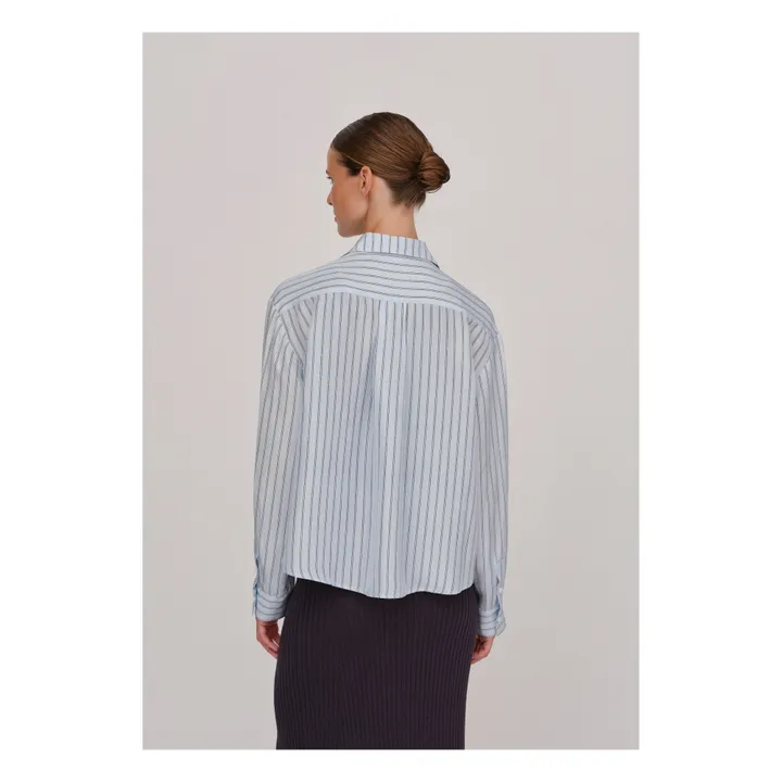 HERSKIND Chemise River Soie | Bleu Clair